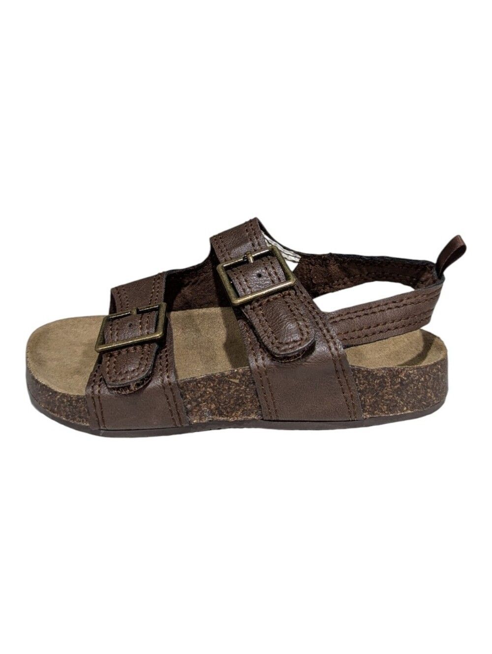 OshKosh Kids Brown Casual Sandals 3 Straps Adjustable Toddler Boys Size 9
